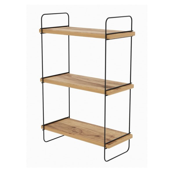 Raft în culoare naturală etajat cu aspect de lemn de stejar 40 cm Pulalis – Kalune Design