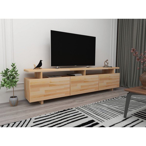 Comodă TV din lemn  de pin 174x52 cm Natural – Kalune Design-image-1