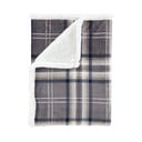 Pătură gri din sherpa 130x170 cm Kelso Check – Catherine Lansfield