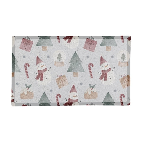 Covoraș de intrare 40x70 cm  cu model de Crăciun Snowman – Artsy Doormats