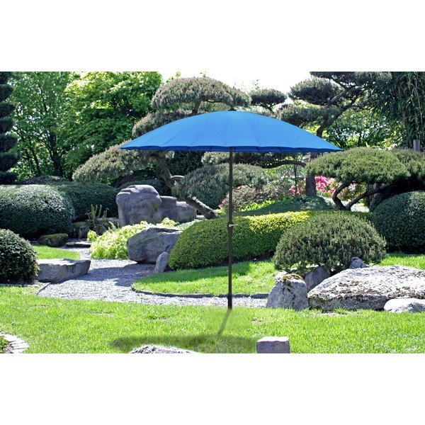 Umbrelă de soare albastră ø 255 cm – Garden Pleasure-image-1