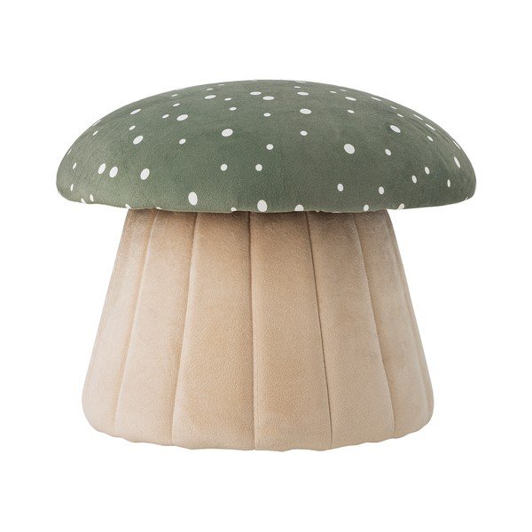 Puf pentru copii verde/bej Lue – Bloomingville Mini