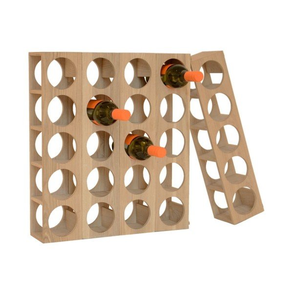 Suport din lemn pentru 5 sticle de vin Wireworks Wine-image-2