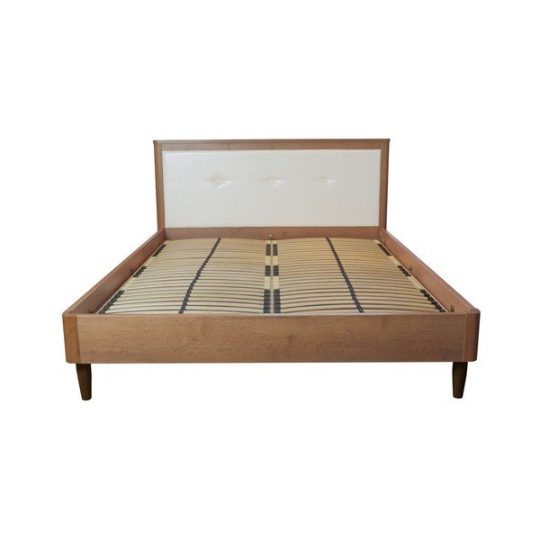 Pat dublu Mazzini Beds Scandi, 140 x 200 cm, alb-image-3