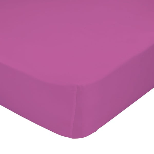 Cearceaf elastic din bumbac Mr. Fox ,60 x 120 cm, roz închis