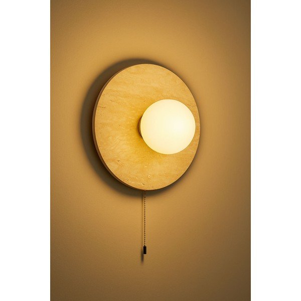 Aplică de perete bej din piatră ø 12 cm Hilde – Opviq lights-image-3