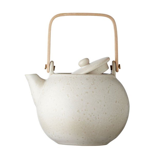 Ceainic din gresie Bitz Basics, 1,2 l, crem mat-image-3