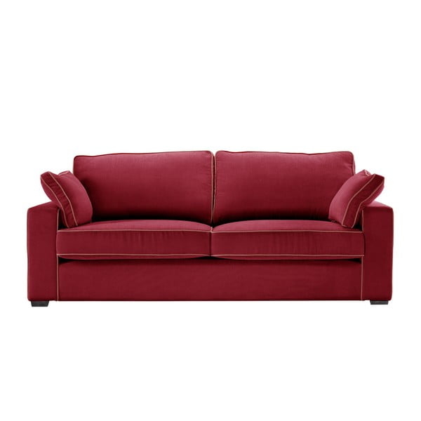 Canapea cu 3 locuri Jalouse Maison Serena, roșu