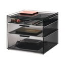 Organizator de baie negru mat pentru cosmetice din plastic reciclat – iDesign