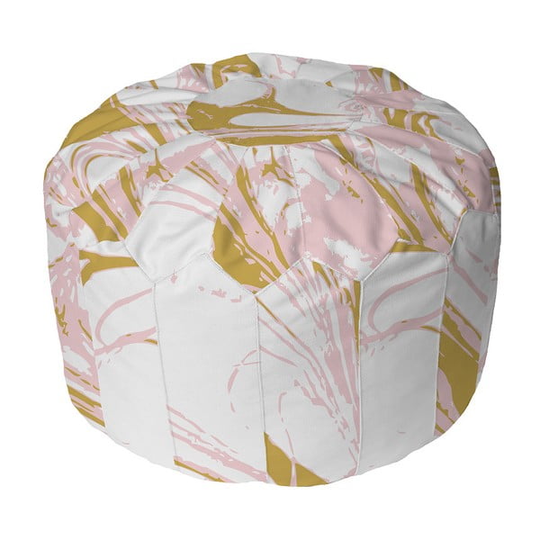 Puf Butter Kings Pink And Gold, 51 x 33 cm