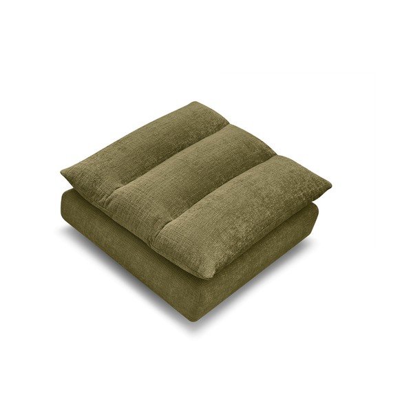 Taburet verde cu tapițerie din chenille Neil – Bobochic Paris-image-2