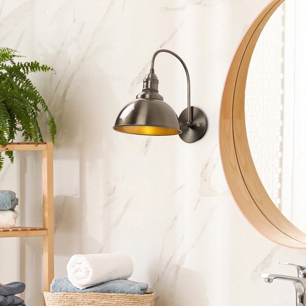 Aplică de perete alămie ø 21 cm Varzan – Opviq lights-image-1