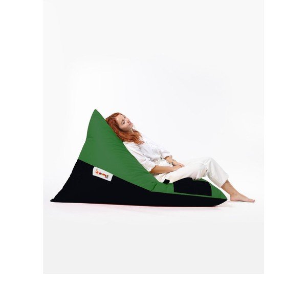 Fotoliu bean bag verde Pyramid – Floriane Garden-image-4