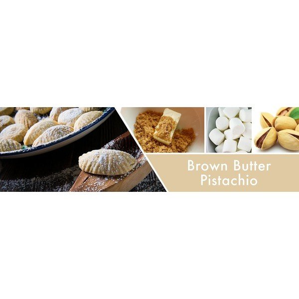 Lumânare parfumată în recipient de sticlă Goose Creek Brown Butter Pistachio, 150 ore de ardere-image-1