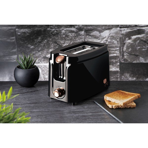 Prăjitor de pâine negru Black Rose Collection - BerlingerHaus-image-1