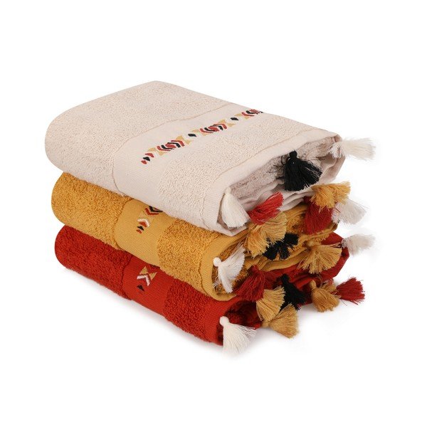 Prosoape 3 buc. din bumbac din frotir 50x90 cm Asorti – Foutastic