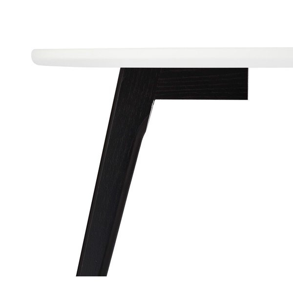 Măsuță de cafea din lemn Furnhouse Life, Ø 80 cm, alb-negru-image-3