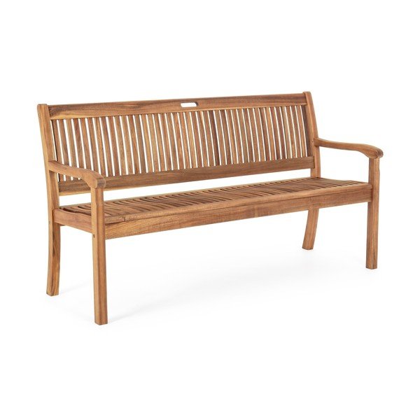 Bancă de grădină în culoare naturală din lemn masiv Noemi – Bizzotto-image-2