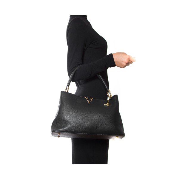 Poșetă din piele Luisa Vannini  1132 Nero-image-2