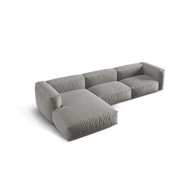 Colțar modular gri deschis (cu colț pe partea stângă ) Martina – Micadoni Home-image-1