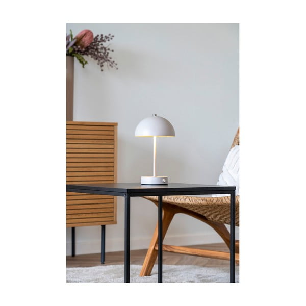 Veioză crem LED (înălțime 25 cm) Holt – House Nordic-image-1