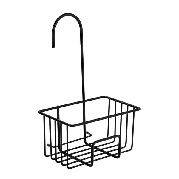Raft pentru baie negru de agățat din oțel inoxidabil Milito – Wenko