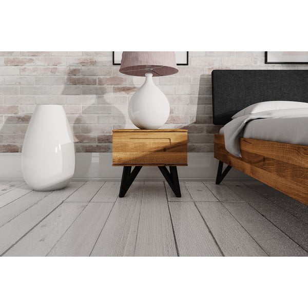 Noptieră din lemn de stejar Golo - The Beds-image-4