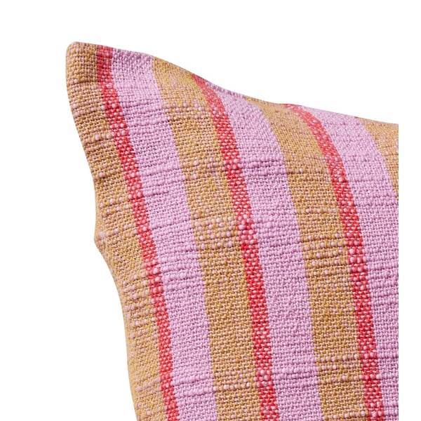 Pernă din bumbac Hübsch Rita, 50 x 50 cm, maro - roz-image-2