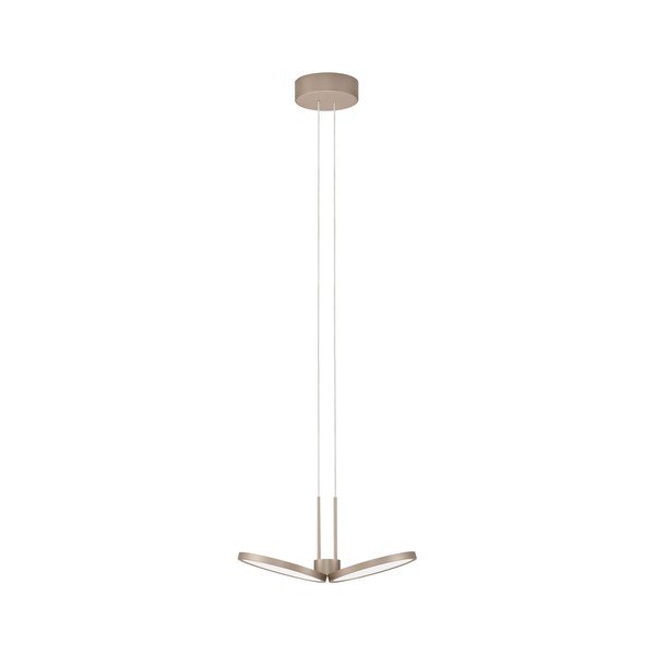 Lustră auriu mat LED cu intensitate reglabilă din aluminiu ø 32,5 cm Vea – Nova Luce
