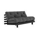Canapea gri închis extensibilă 160 cm Roots Black Night – Karup Design