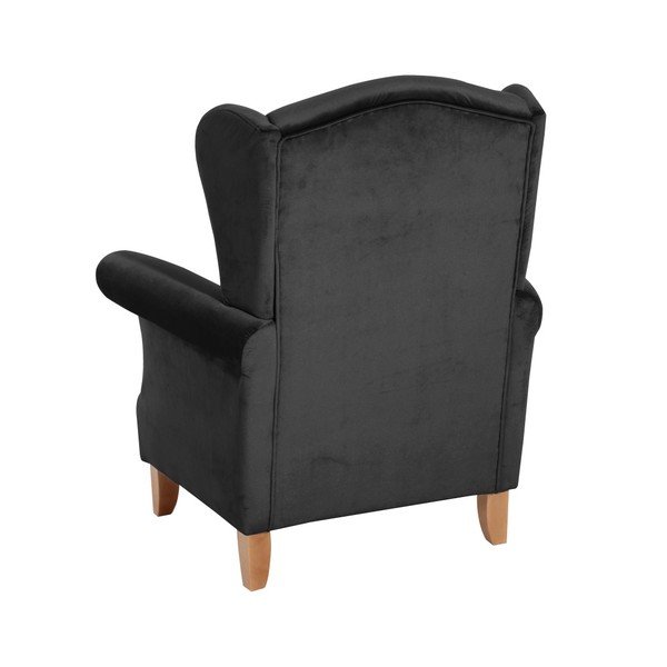 Fotoliu din catifea Max Winzer Verita Velvet, negru-image-2
