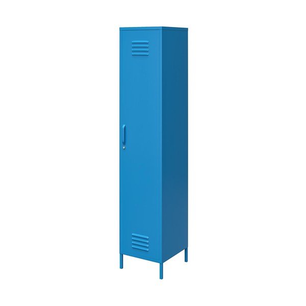 Dulap metalic albastru Novogratz Cache, 38 x 185 cm-image-1