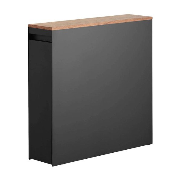 Etajeră de baie neagră din metal 14x55 cm Tower – YAMAZAKI