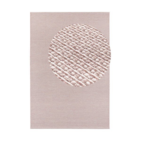 Covor adecvat și pentru exterior Elle Decoration Secret Millau, 140 x 200 cm, roz