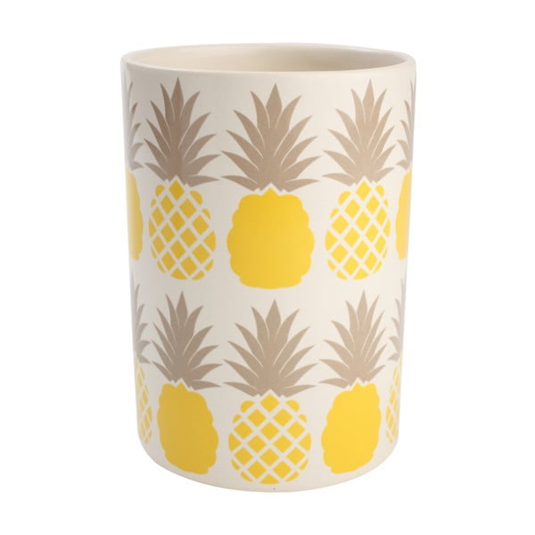 Recipient din ceramică pentru ustensile de bucătărie T&G Woodware Tutti Frutti Pineapple