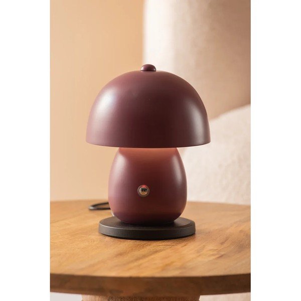 Veioză mov LED cu abajur din metal (înălțime 18 cm) Mono LED – Leitmotiv-image-1