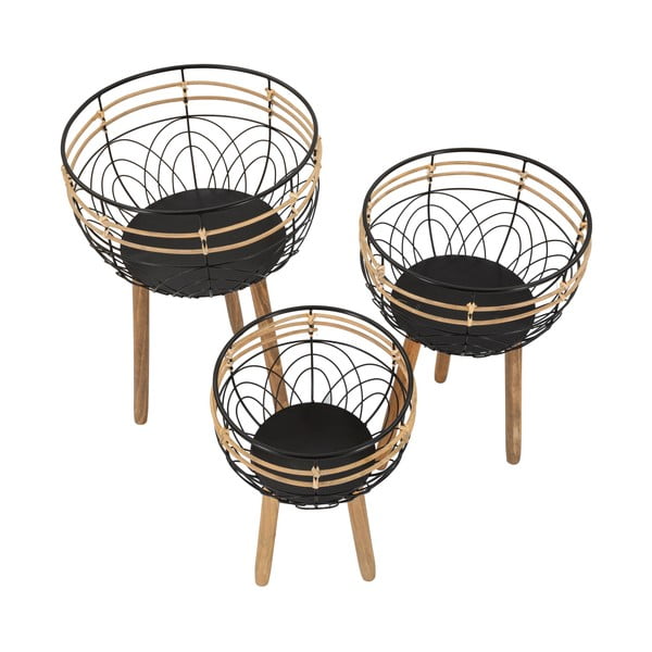 Suporturi pentru flori 3 buc. din metal Oporto – Mauro Ferretti-image-4