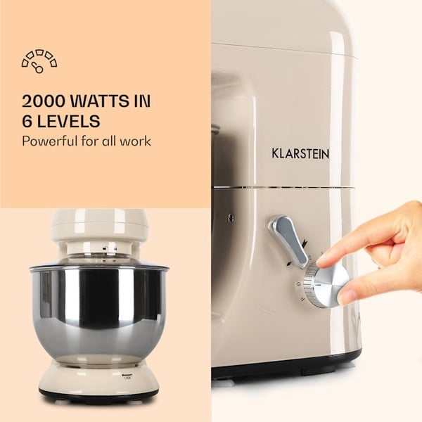 Robot de bucătărie Klarstein Bella, bej-image-1