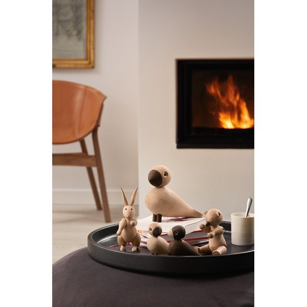 Statuetă din lemn masiv de stejar Kay Bojesen Denmark Songbird Alfred-image-3