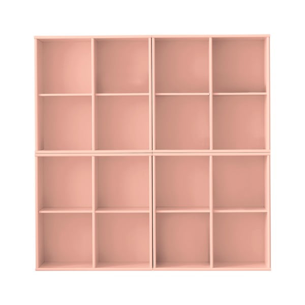 Bibliotecă roz suspendată 140x140x27 cm Mistral – Hammel Furniture