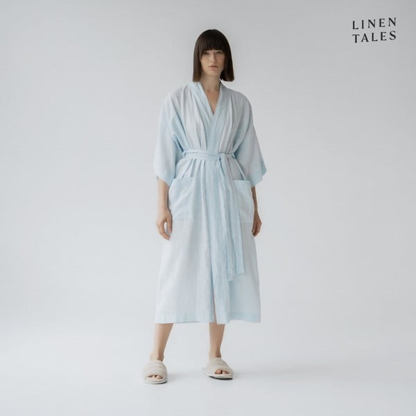 Halat albastru deschis L/XL din in Summer – Linen Tales