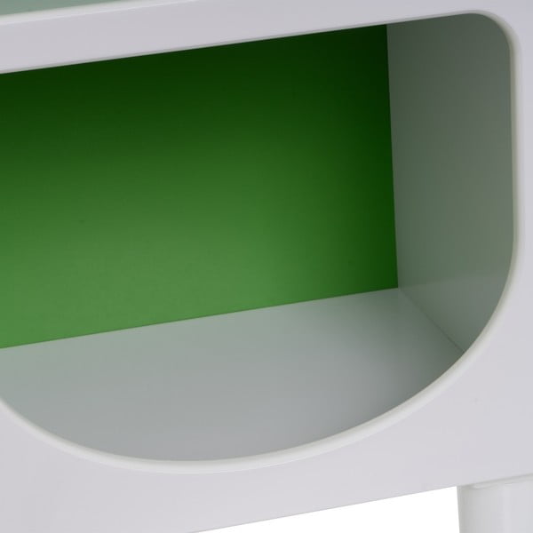 Bibliotecă albă/verde 40x100 cm – Casa Selección-image-1
