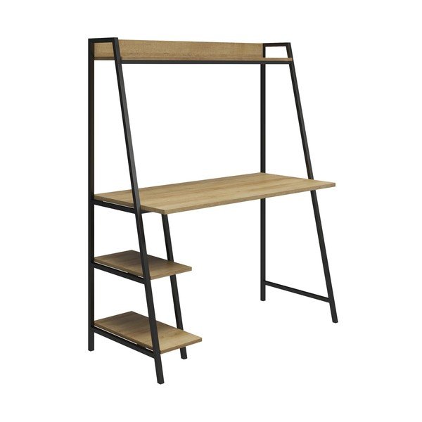 Birou de perete cu aspect de lemn de stejar 50x110 cm Bushwick – Novogratz-image-2