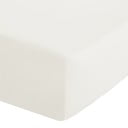 Cearceaf crem din bumbac percale cu elastic 90x190 cm Easy Iron Percale – Catherine Lansfield