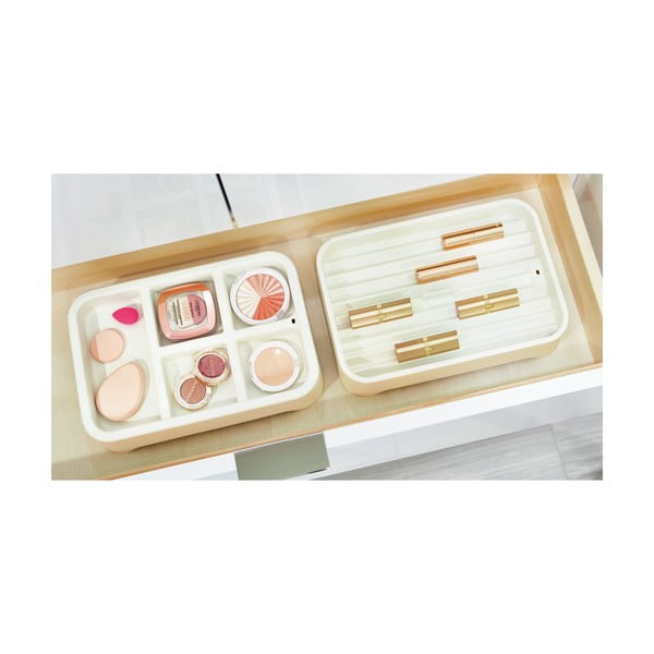 Organizator pentru bijuterii iDesign Eco Bin, 28,12 x 19,23 cm, alb-image-2