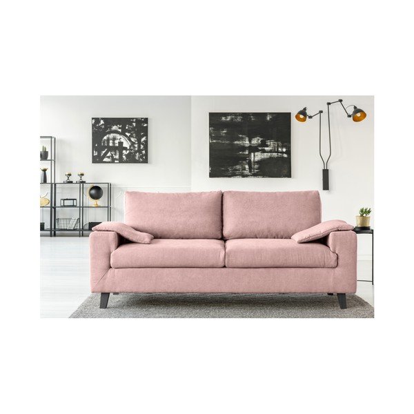 Canapea cu 3 locuri Cosmopolitan desing Munich, roz deschis-image-3