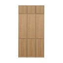 Bibliotecă modulară în culoare naturală cu aspect de lemn de stejar 120x243 cm Modulair – vtwonen