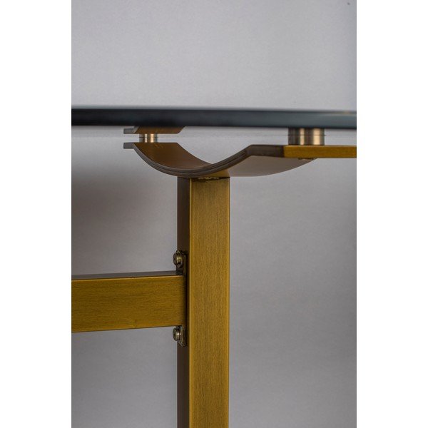 Masă dining cu blat din sticlă Dutchbone Sansa, 180 x 90 cm-image-4