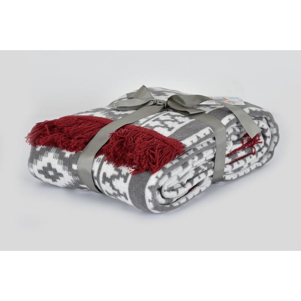 Pătură gri 127x155 cm – Mila Home-image-1