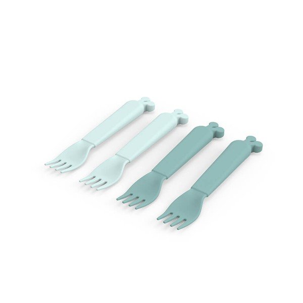 Tacâmuri de plastic albastru pentru copii 4 buc. Raffi - Done by Deer